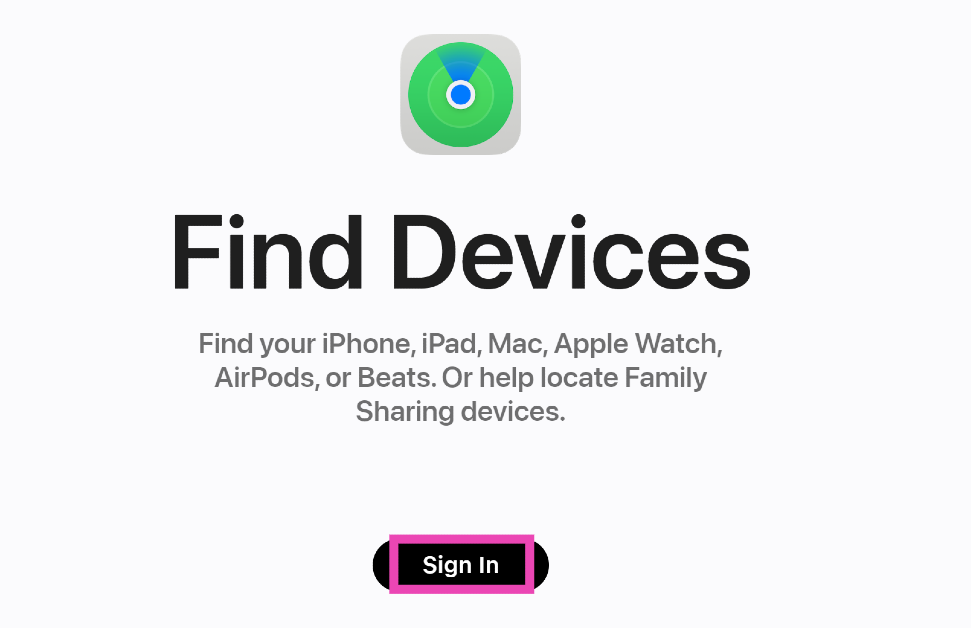Step 2: Log in using your Apple ID.