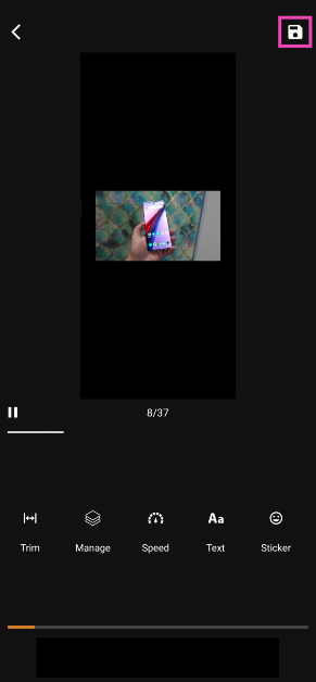 Step 9: Edit the GIF on the following page. Hit the floppy icon at the top right corner of the screen to save the GIF. 6 Easy Ways to Create a GIF From Any YouTube Video