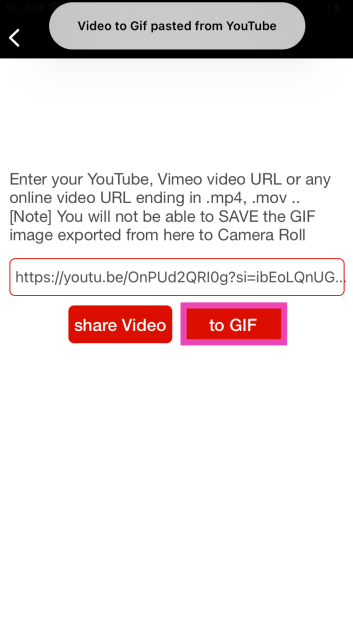 Step 3: Paste the link of the YouTube video and select to GIF. 6 Easy Ways to Create a GIF From Any YouTube Video