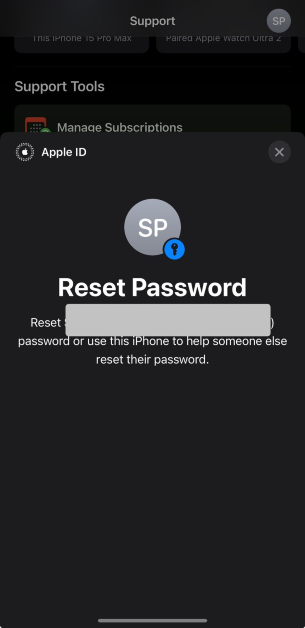 Step 4: Enter your Apple ID and follow the onscreen instructions to change your password.