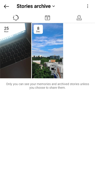 Step 5: Open the Story for which you want to see the view count.