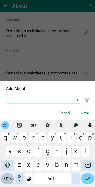 Step 5: Paste the ⇨ ຸ symbols on the text field.