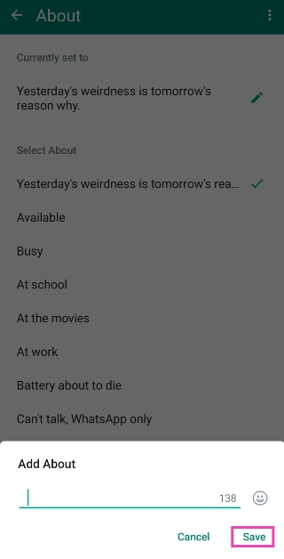 Step 6: Delete the arrow symbol and hit Save.