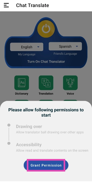 Step 4: Grant the app the necessary permissions.