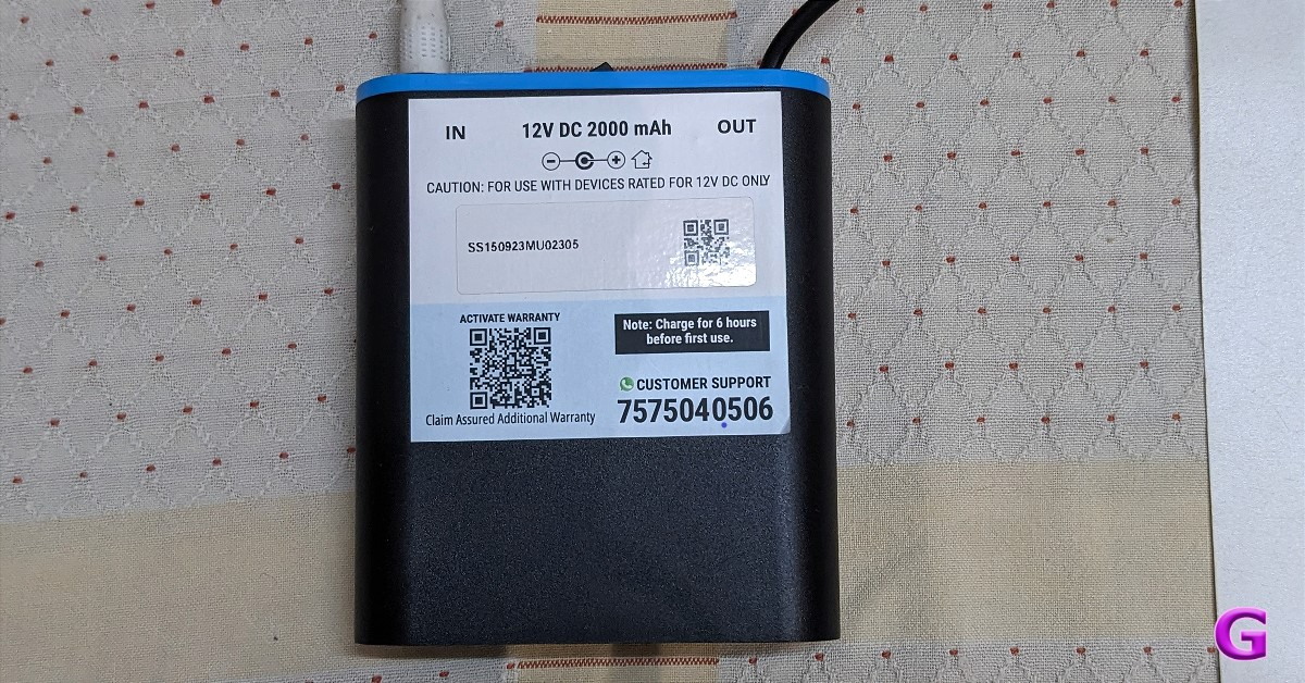 Oakter Mini UPS-12V Review: Light Gone? WiFi still on