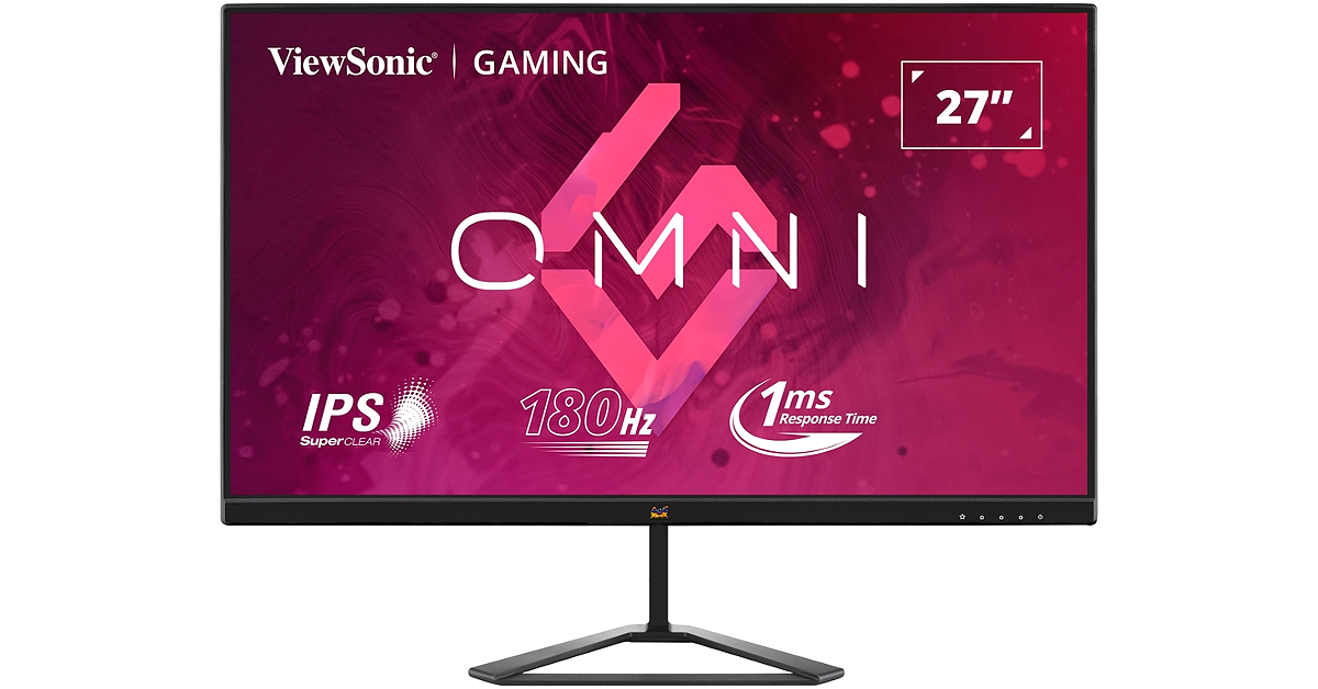 Viewsonic introduced a new range of gaming monitors with up to 180Hz refresh rate
