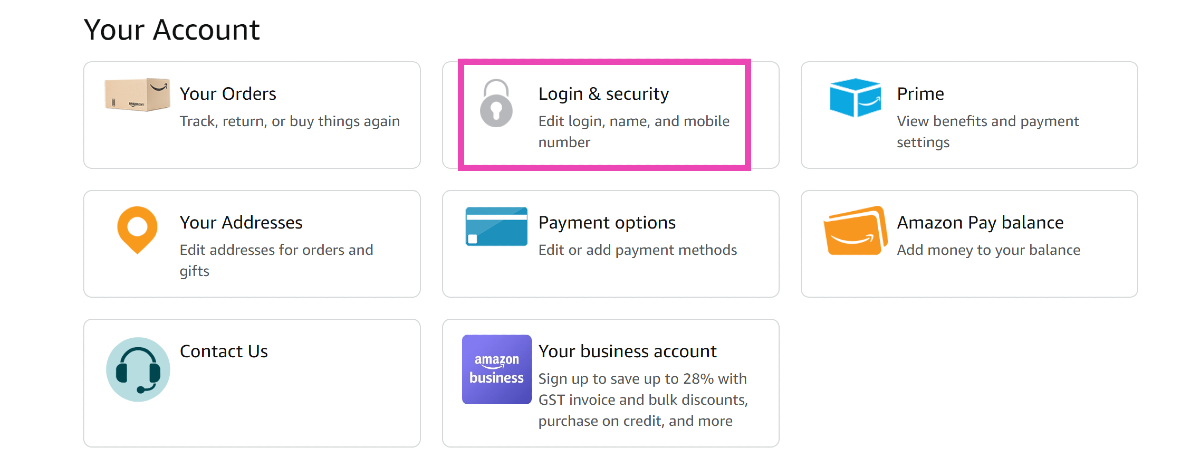 Step 3: Click on Login & security.