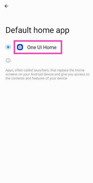 Step 4: Select the native launcher. 9 Easy Methods to Fix Missing App Icons on Android Phones