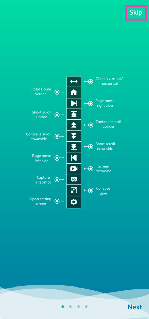 Step 2: Launch the app and skip the tutorial.