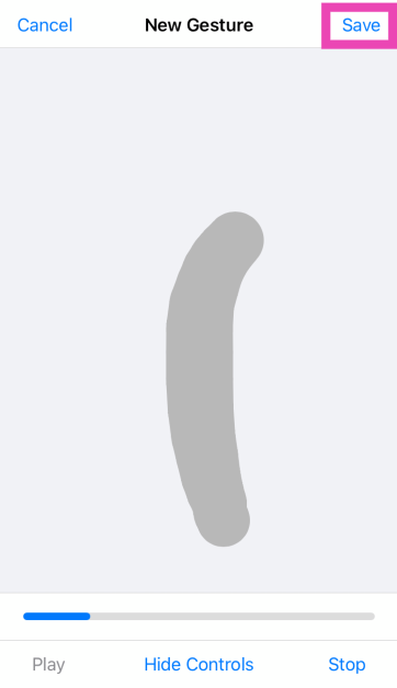 Step 8: On the following page, perform the swipe-up gesture and hit Save.