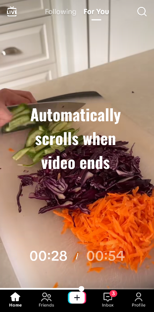 Step 4: Open your For You Page. The Auto Scroll TT app will automatically scroll to the next video once the current one ends. Top 5 Ways to Auto-Scroll Instagram Reels on Android and iOS