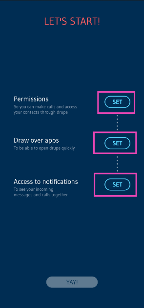 Step 3: Launch the dialer and give it the necessary permissions.