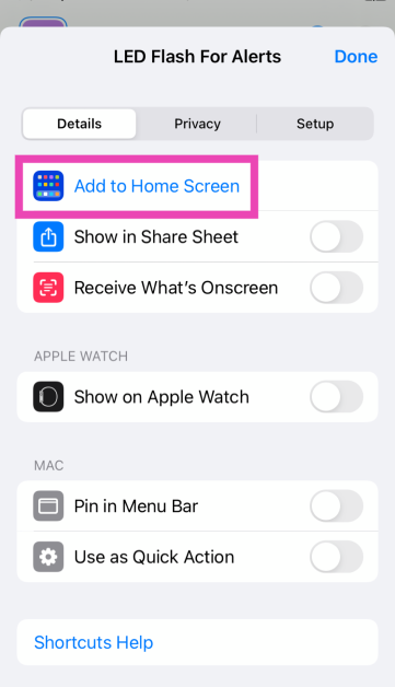 Step 4: Hit the Menu icon at the top right corner of the screen and select Add to Home Screen. Top 2 Ways to Turn On LED Flash Notifications on iPhone 15, 14, 13
