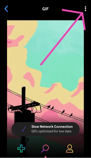 Step 3: Hit the ellipses at the top right corner of the screen.
