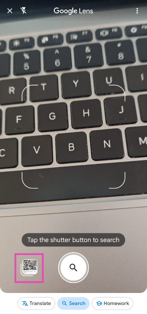 Step 3: Tap on the image preview icon at the bottom left section of the screen.