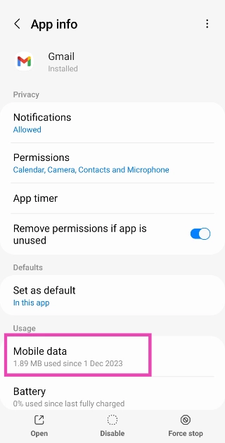 Step 3: Select Mobile Data. Top 7 Ways to Fix Emails Stuck in Outbox of Gmail? (2024)