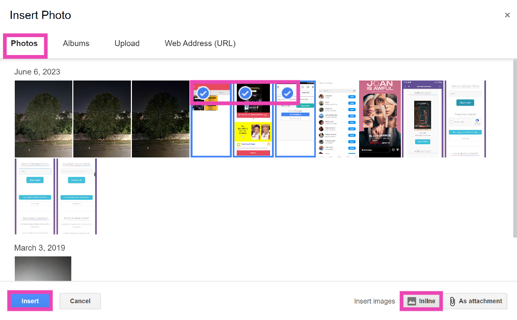 Step 3: Select the photos that you want to embed. Top 2 Ways to Embed Google Photos into Your Website and Emails online