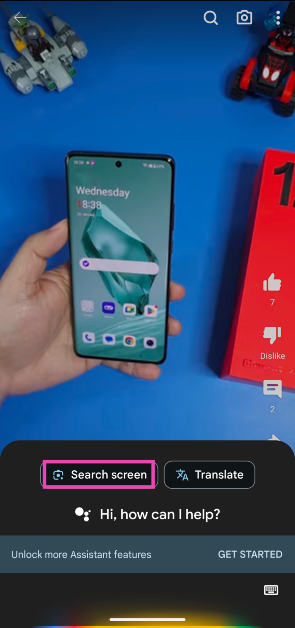 Step 3: Tap on Search screen.