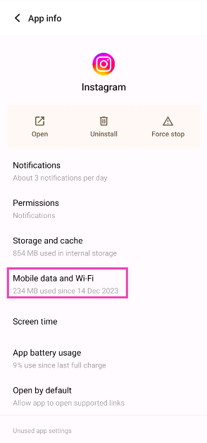 Step 3: Tap on Mobile and WiFi.