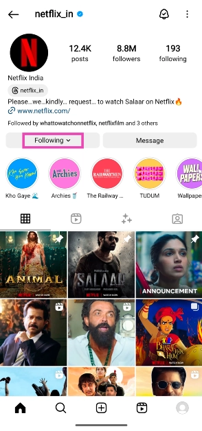 Step 1: Go to the user’s Instagram profile and tap on Following. Top 5 Ways to Fix the ‘Disabled Accounts Can’t Be Contacted On Instagram’ Error?