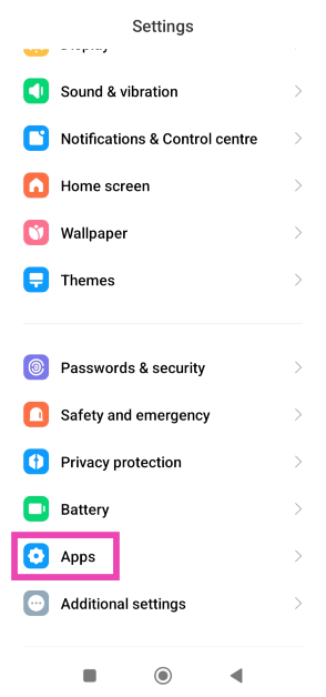 Step 1: Go to Settings and select Apps. Best 3 Methods to Hide Apps on MIUI OS