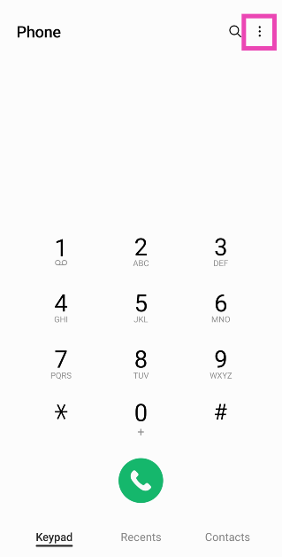 Step 2: Hit the ellipses at the top right corner of the screen. How to fix missed call notifications not showing in android? 9 best ways
