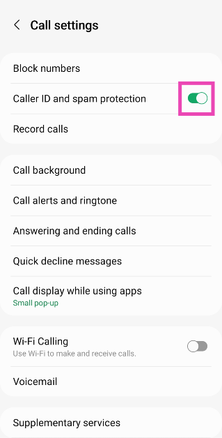 Step 4: Turn off the toggle switch for Caller ID and spam protection. How to fix missed call notifications not showing in android? 9 best ways
