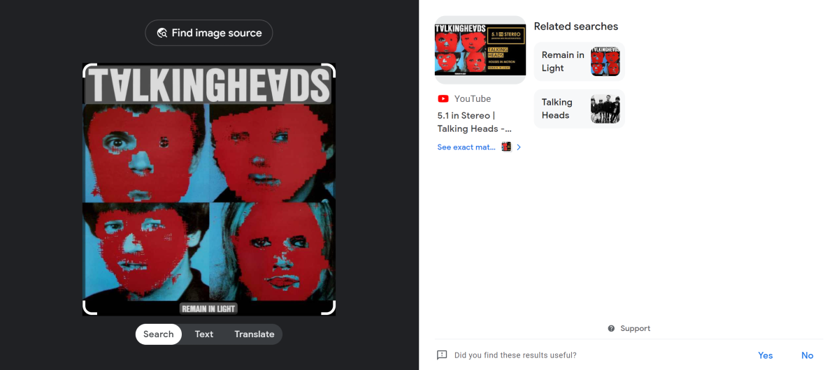 Step 4: Once the image is uploaded, Google will produce the matching results on the following page.