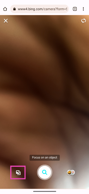 Step 3: This will open your phone’s camera.