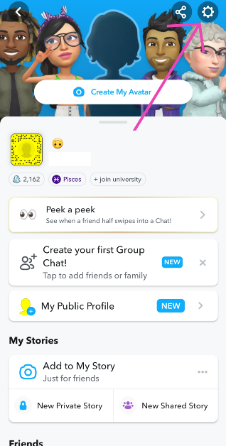 Step 2: Hit the gear icon at the top right corner of the screen to go to settings. 2 ways to sign out of your Snapchat account on multiple devices at once