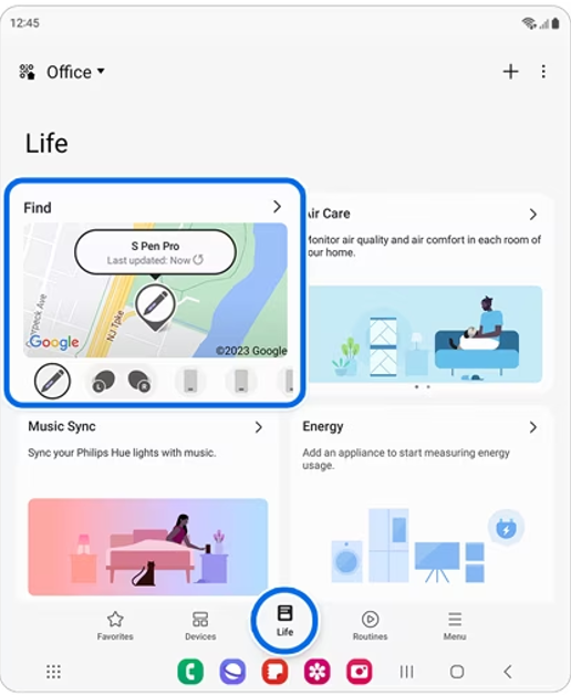 Step 1: Launch the SmartThings app and switch to the Life tab.