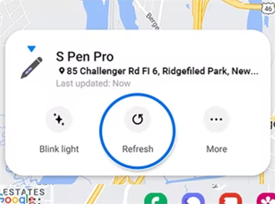 Step 2: Select your Galaxy S Pen Pro from the list and hit Refresh.