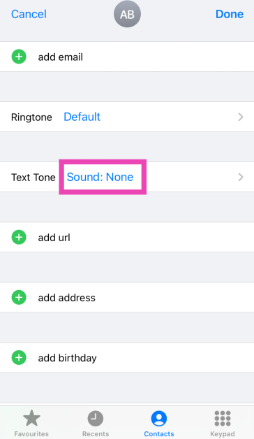 Step 2: Tap on Text Tone.