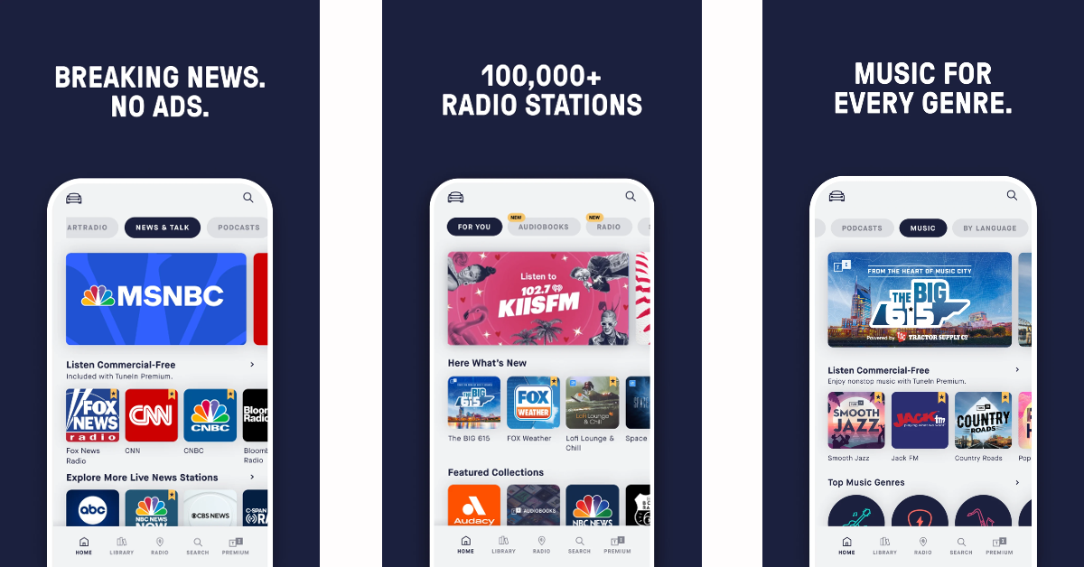 TuneIn Radio Top 12 android Apps For Your New OnePlus 12