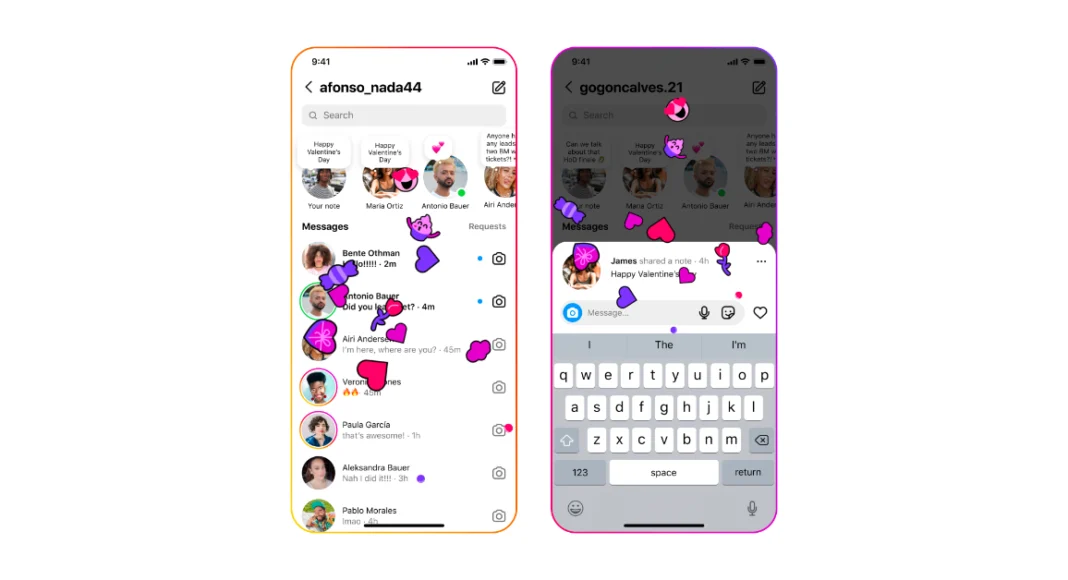 Instagram is kicking off its Valentine's Day celebrations, bringing special hidden features