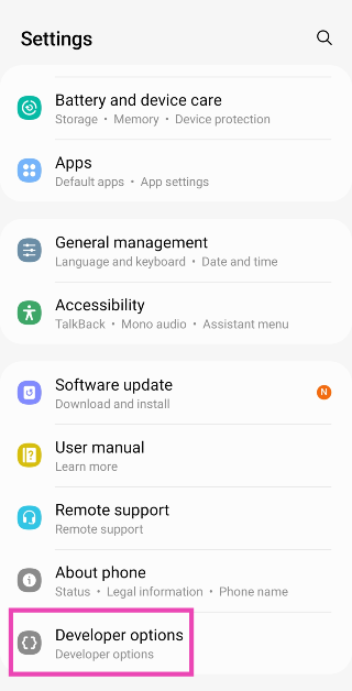 Step 4: Go back to Settings and select Developer Options. Top 5 Ways To Remove Apps That Android Won't Let You Uninstall (2024) Here are the top 7 ways to remove or disable the Android setup notification on your phone. 2 ways to remove the screen rotation icon on your Android phone (2024)
