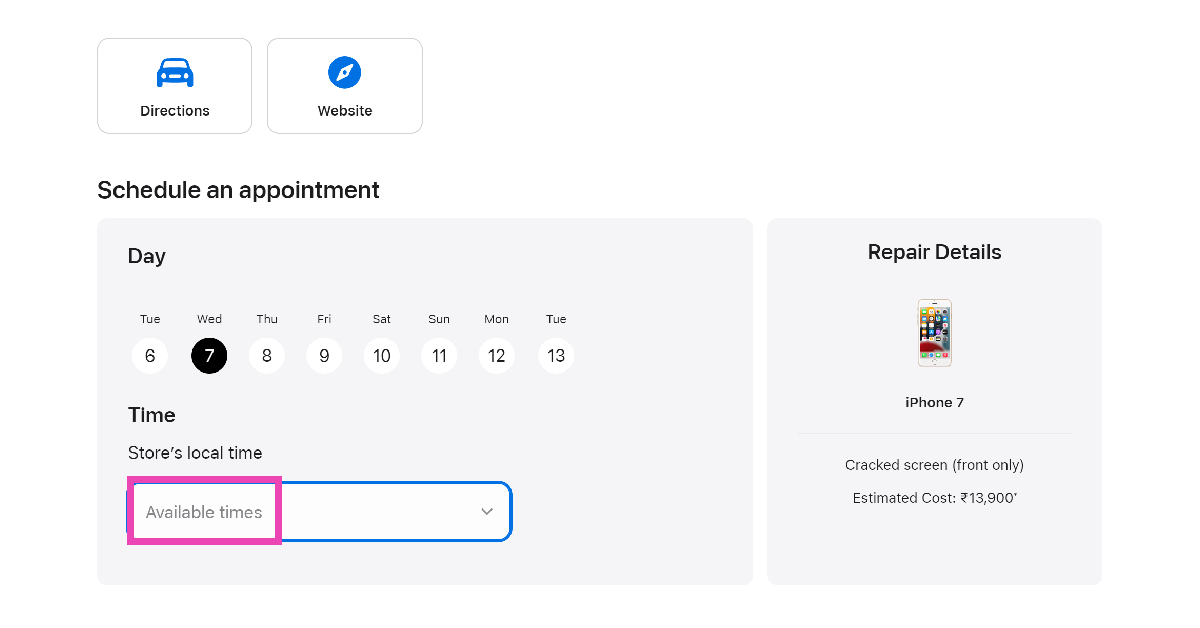 Step 8: Pick the day of your visit and click on Store’s local time to select the appointment time. How to make a Genius Bar appointment at an Apple Store in the USA or UK? (2024)