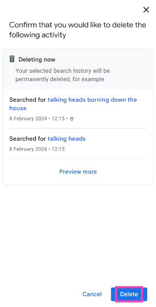 Step 4: Select Delete all time. Top 4 Ways to Access your Google Search History and Delete All Activity (2024)