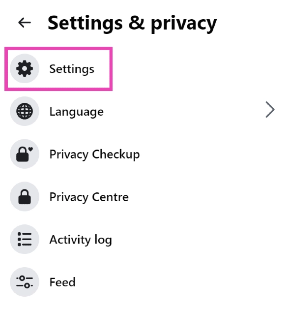 Step 3: Click on Settings.