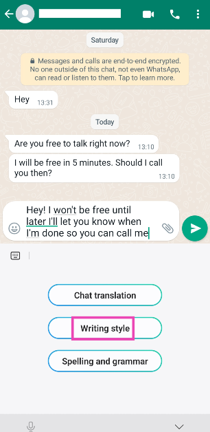 Step 4: Tap on Writing Style. How to use Galaxy AI on Samsung Keyboard?