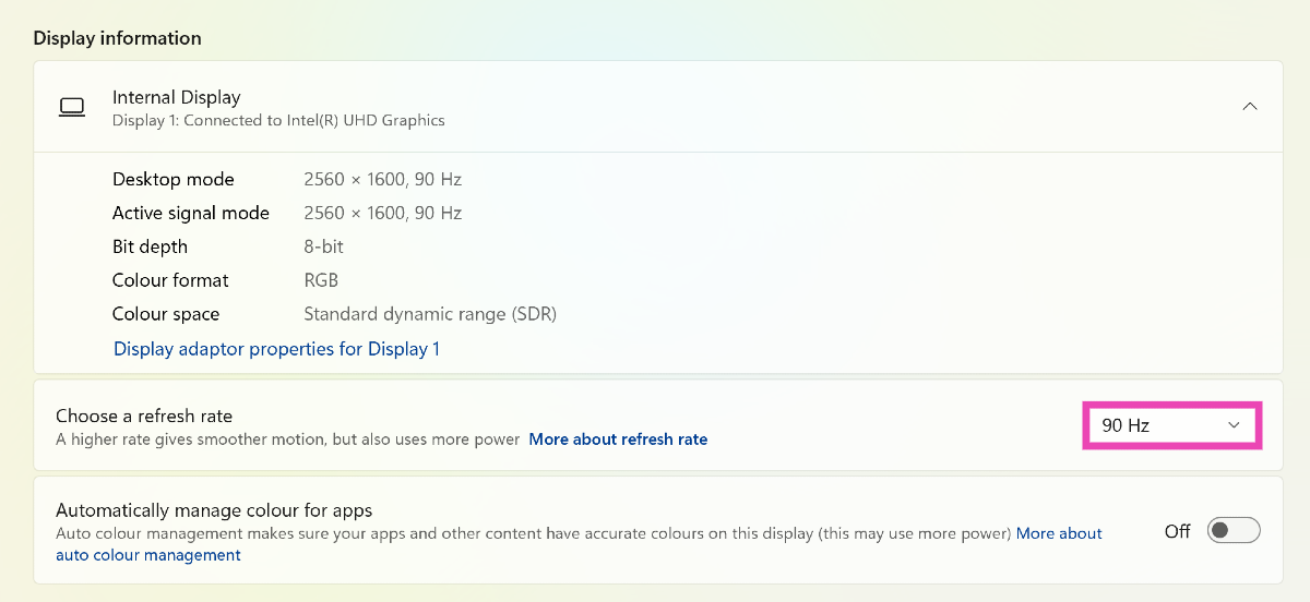 Step 4: Click on the dropdown menu for the refresh rate. Top 7 Ways to Fix Horizontal Lines on a Computer Screen (2024)