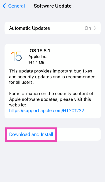 Step 4: Tap on Download and Install. Top 11 Ways to Fix 'Message Blocking is Active' on iPhone Top 8 Fixes for ‘iMessage Not Downloading Pictures on iPhone’ (2024)