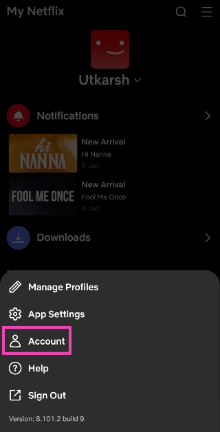 Step 2: Hit the hamburger menu at the top right corner of the screen and select Account. How can you logout of Netflix on your smart TV? The basic way