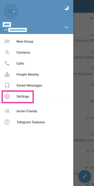 Step 2: Tap on Settings.