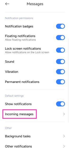 Step 5: Select the category for which you want to change the notification sound.