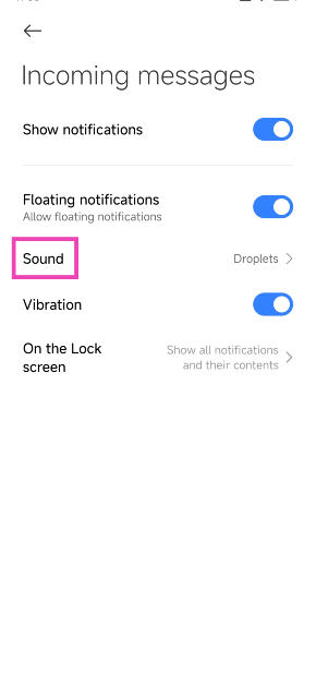 Step 6: Tap on Sound and select a tone.