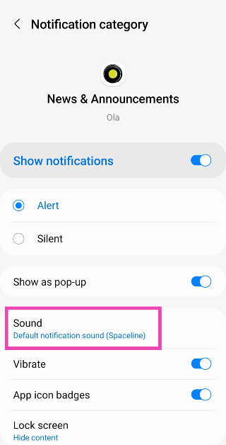 Step 6: Tap on Sound.