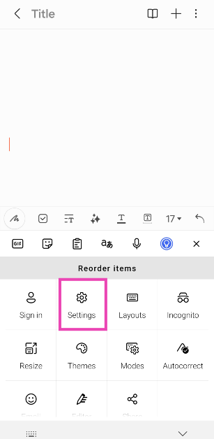 Step 3: Select Settings.