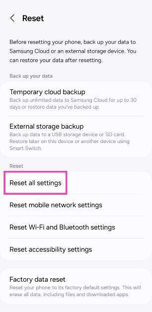 Step 3: Select Reset all settings. Samsung Keyboard not working? Try these 11 fixes 