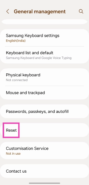 Step 2: Tap on Reset. Top 8 Ways to Fix an Android Phone That Can't Make or Receive Calls Top 8 ways to fix the ‘Emergency Calls Only’ error message on Android (2024)